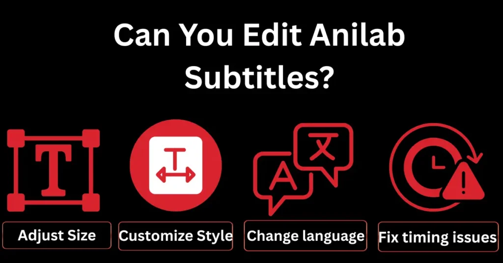 Can You Edit Anilab Subtitles?